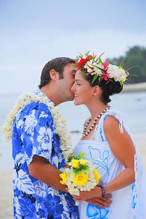 Свадьба в гавайском стиле.