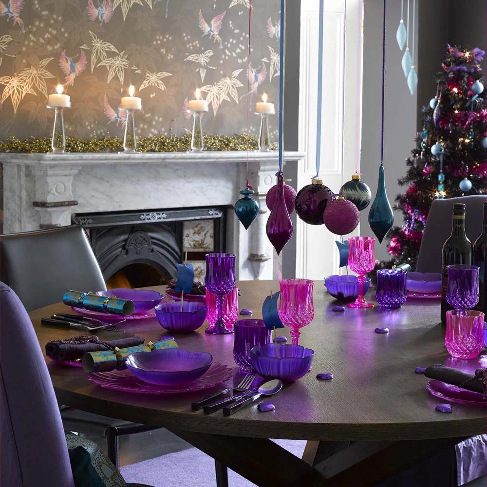 Новый год в фиолетовых тонах – роскошный стиль
